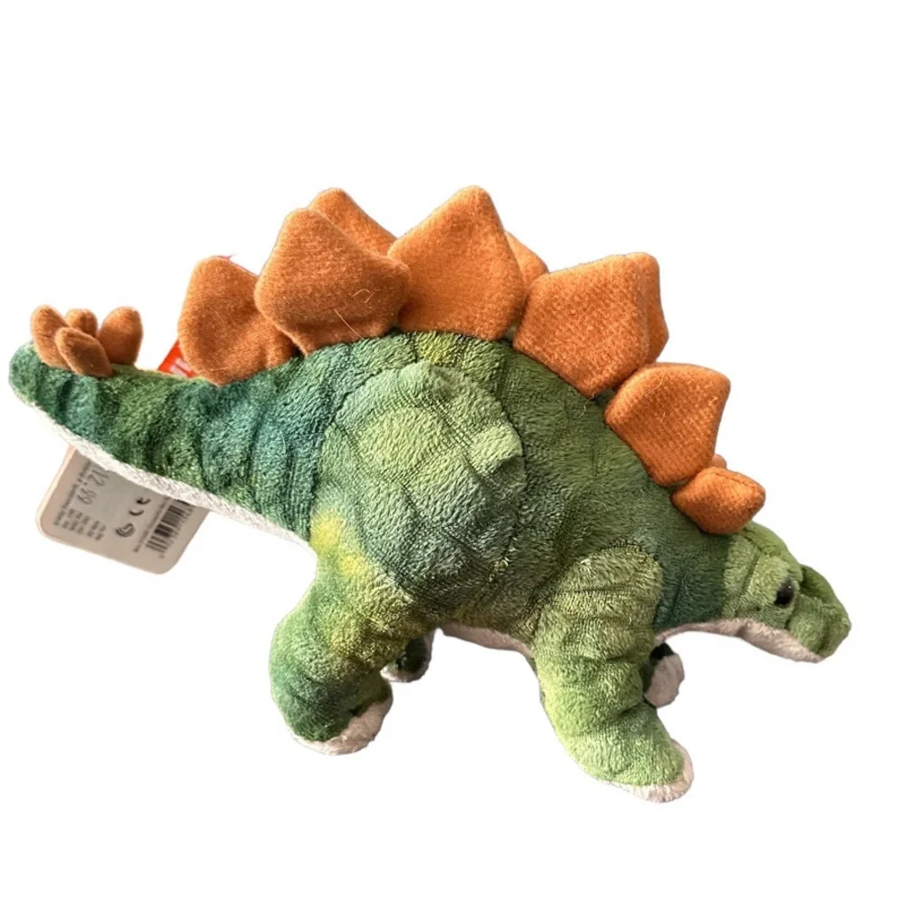 Wild Republic Stegosaurus Green Dinosaur Plush Stuffed Animal Toy 10” Long NWT